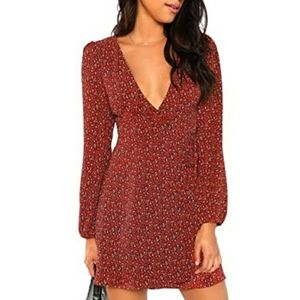Cheetah Print Wrap Dress